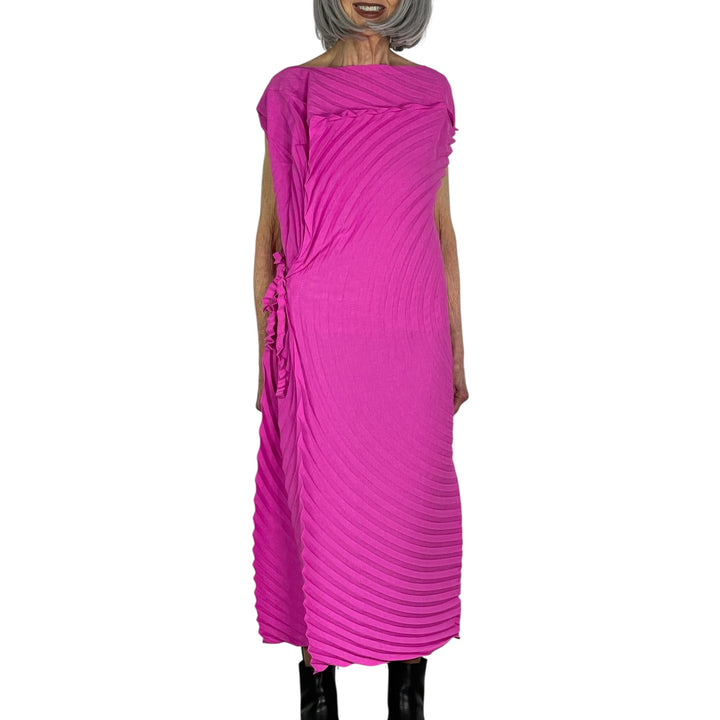 PAPER BAG PLEATS DRESS
