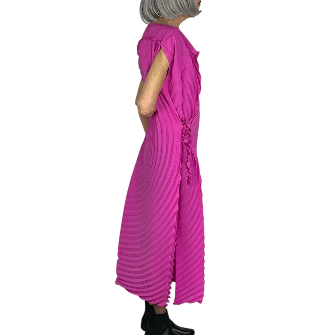 PAPER BAG PLEATS DRESS