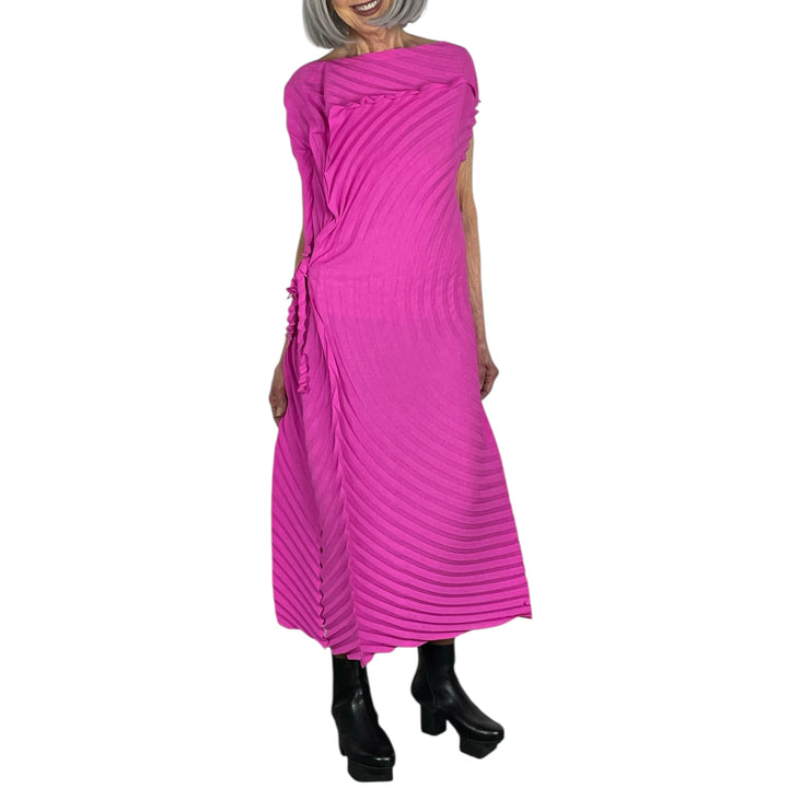 PAPER BAG PLEATS DRESS