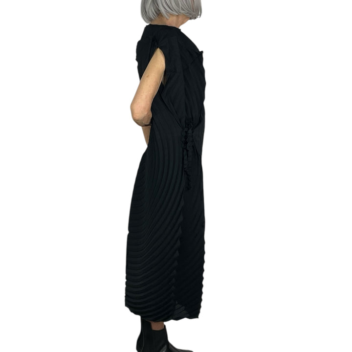 PAPER BAG PLEATS DRESS
