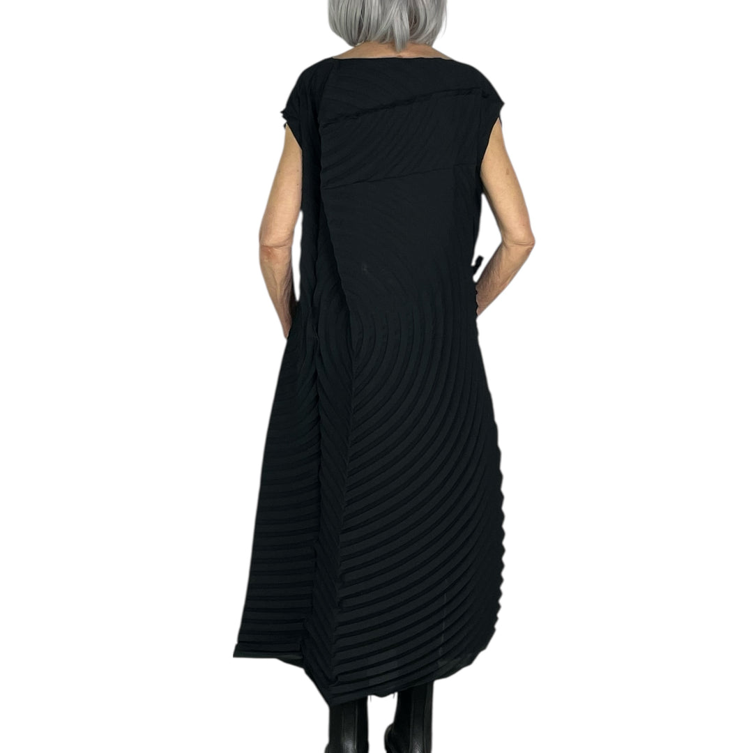 PAPER BAG PLEATS DRESS