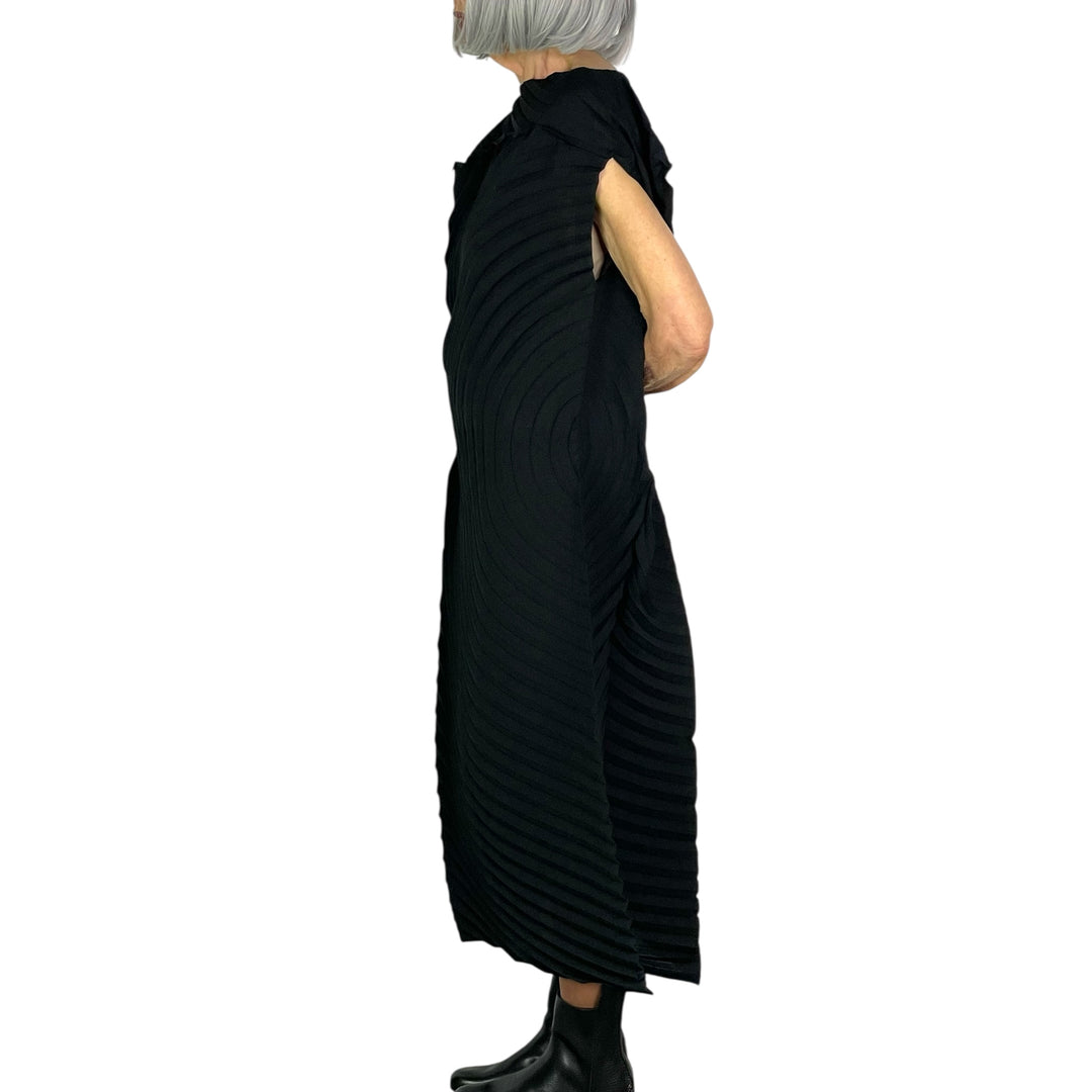 PAPER BAG PLEATS DRESS