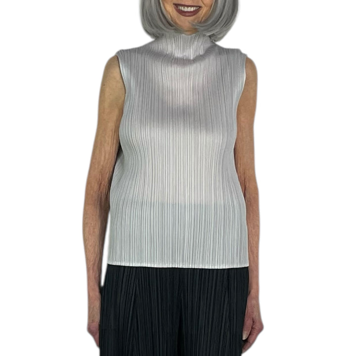 BASICS HI-NECK SLEEVELESS TOP