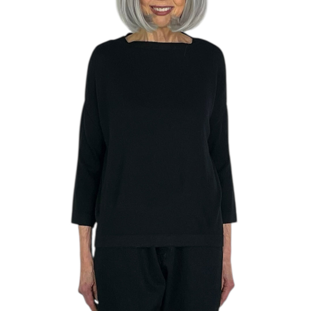 BOATNECK KNIT PULLOVER