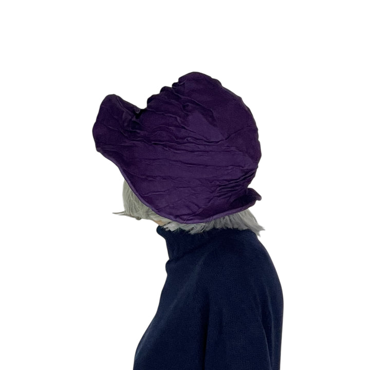 LINEN TWIST TUCK BRIM HAT
