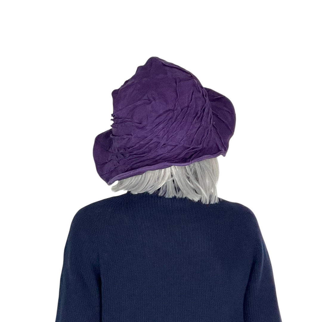 LINEN TWIST TUCK BRIM HAT