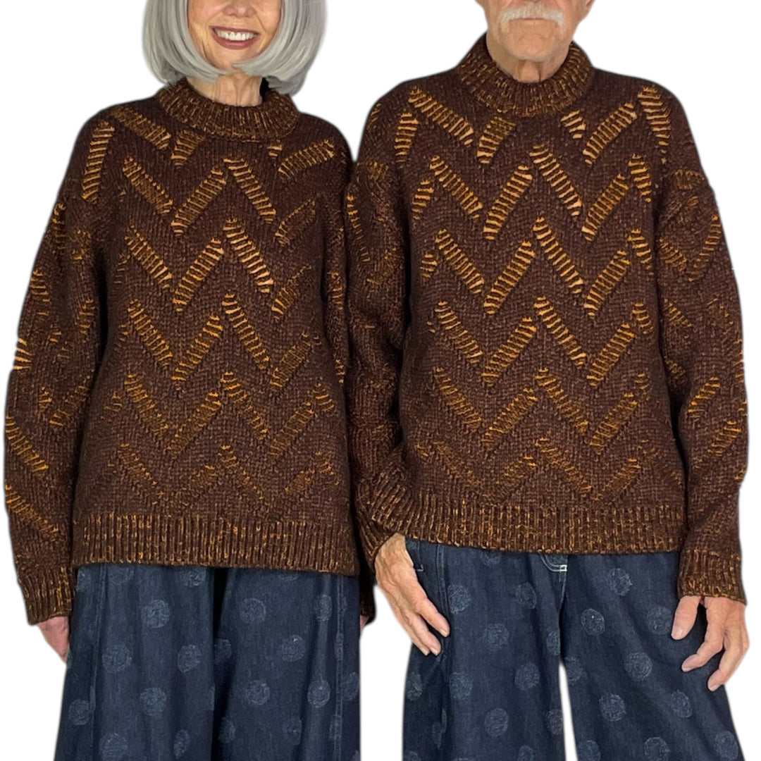 FLAT KNITTED CREWNECK SWEATER