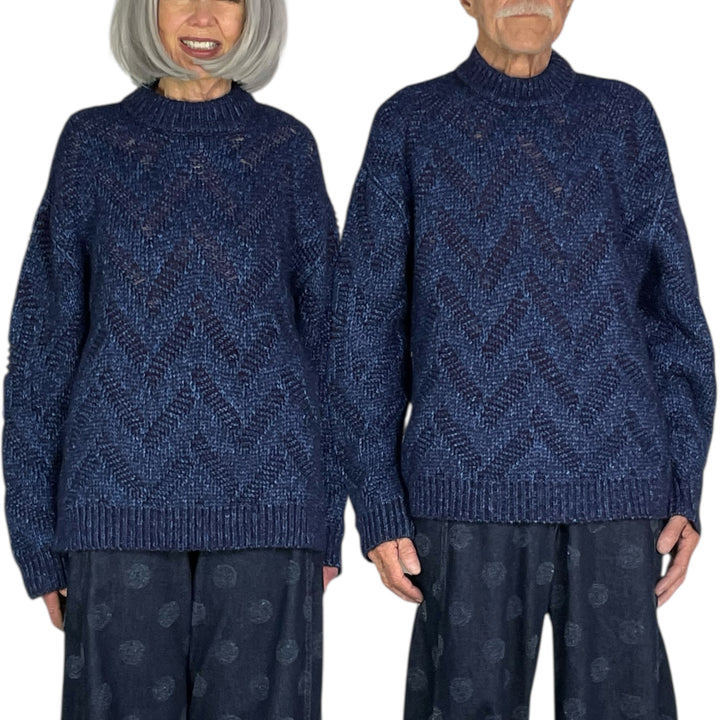 FLAT KNITTED CREWNECK SWEATER