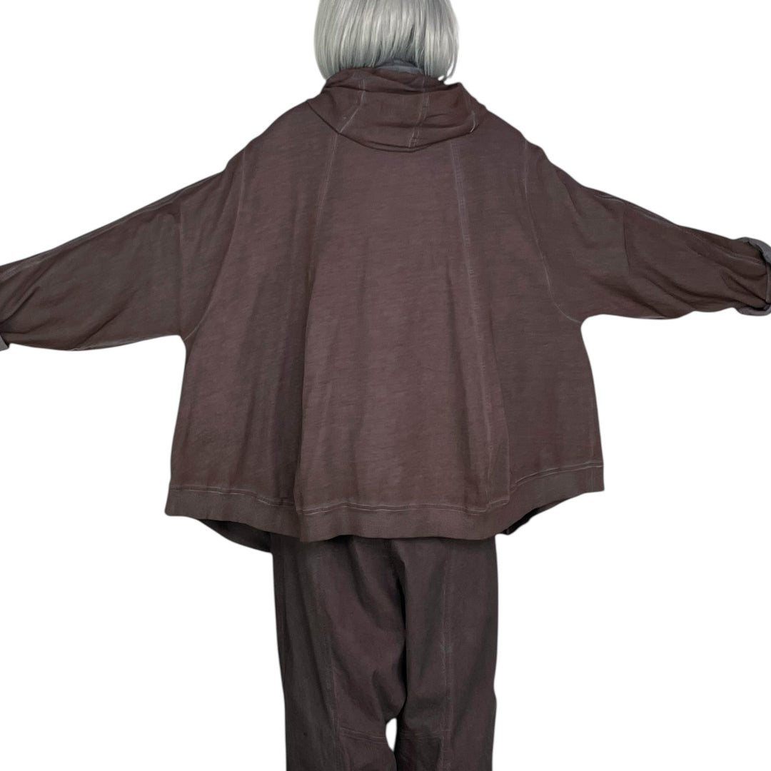 FRENCH TERRY WIDE HOODIE JACKET