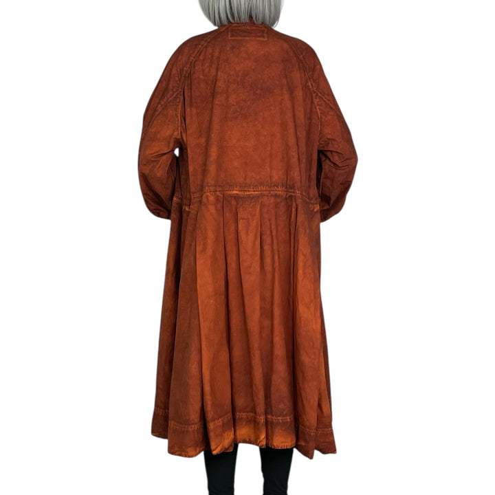 BOX PLEAT POPLIN DRESS