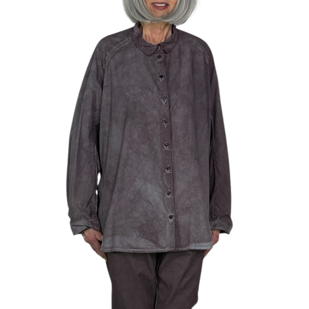 BI-COLOR POPLIN SHIRT