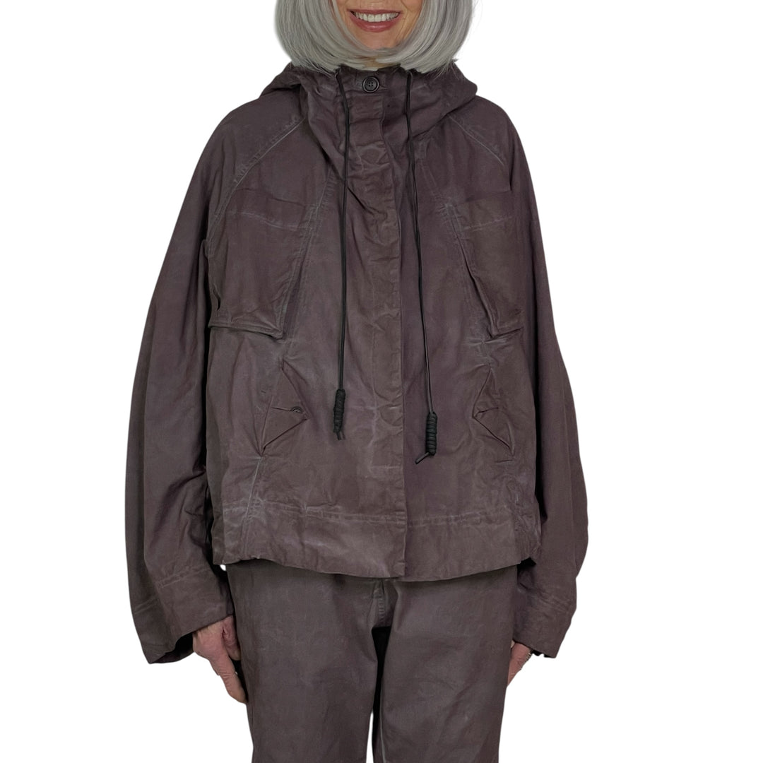 HOODED SHORT JACKET
