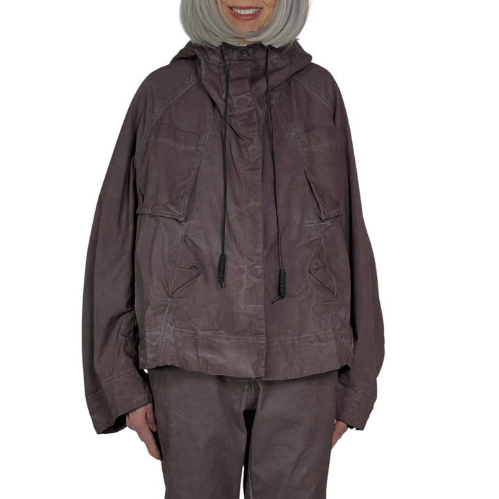 HOODED SHORT JACKET