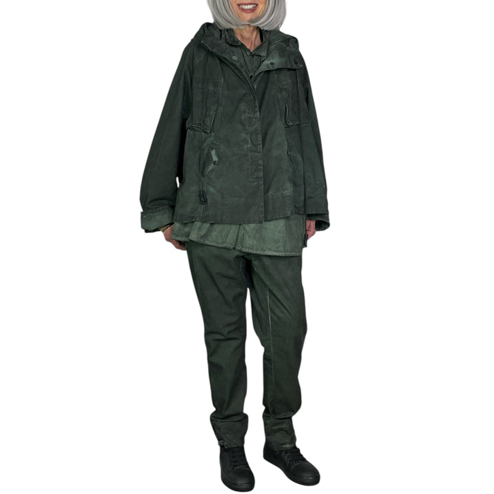 HOODED SHORT JACKET