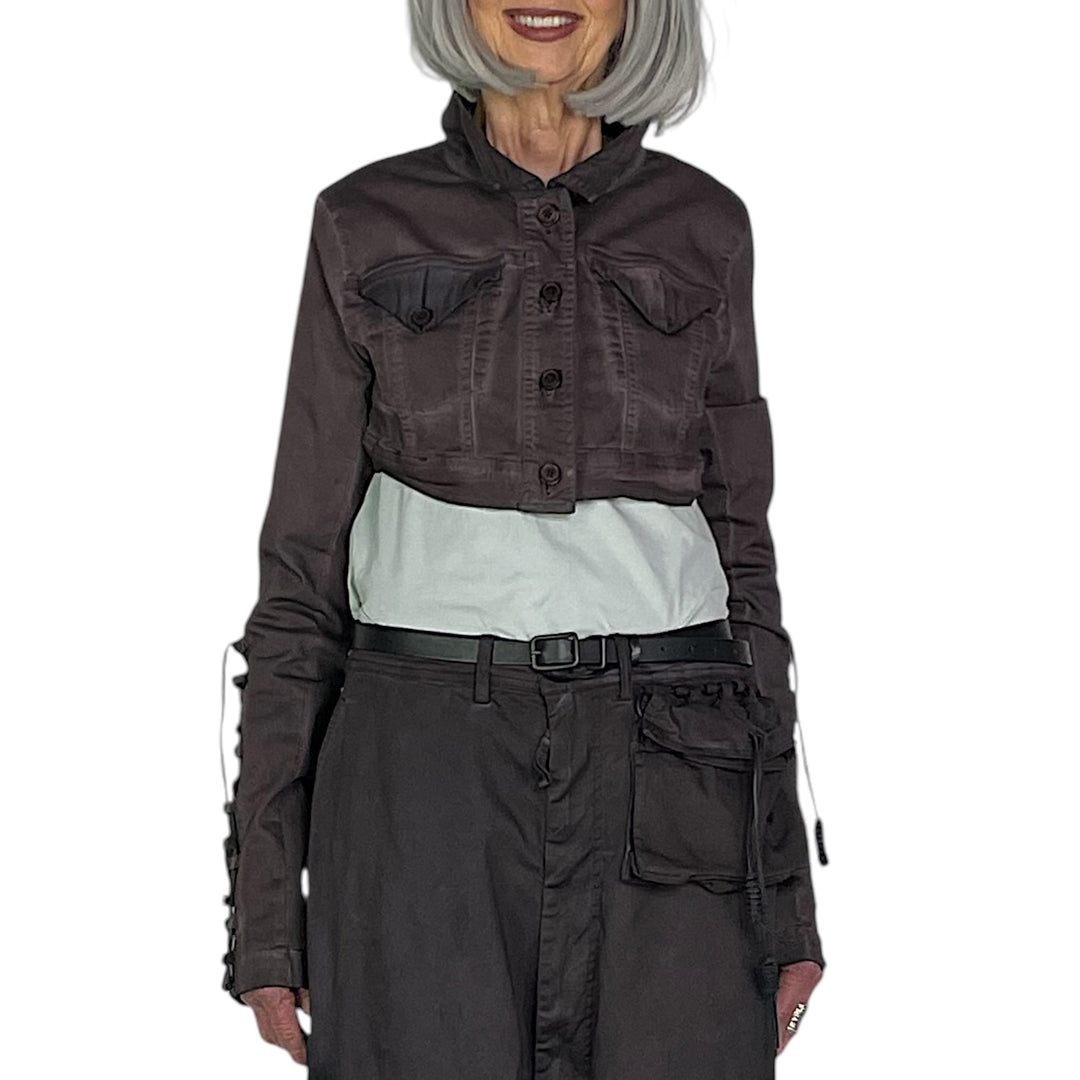 OVERDYED CROP JACKET