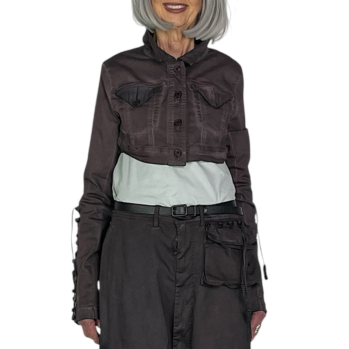 OVERDYED CROP JACKET