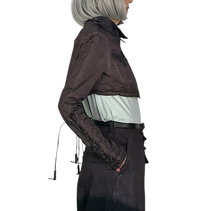 OVERDYED CROP JACKET