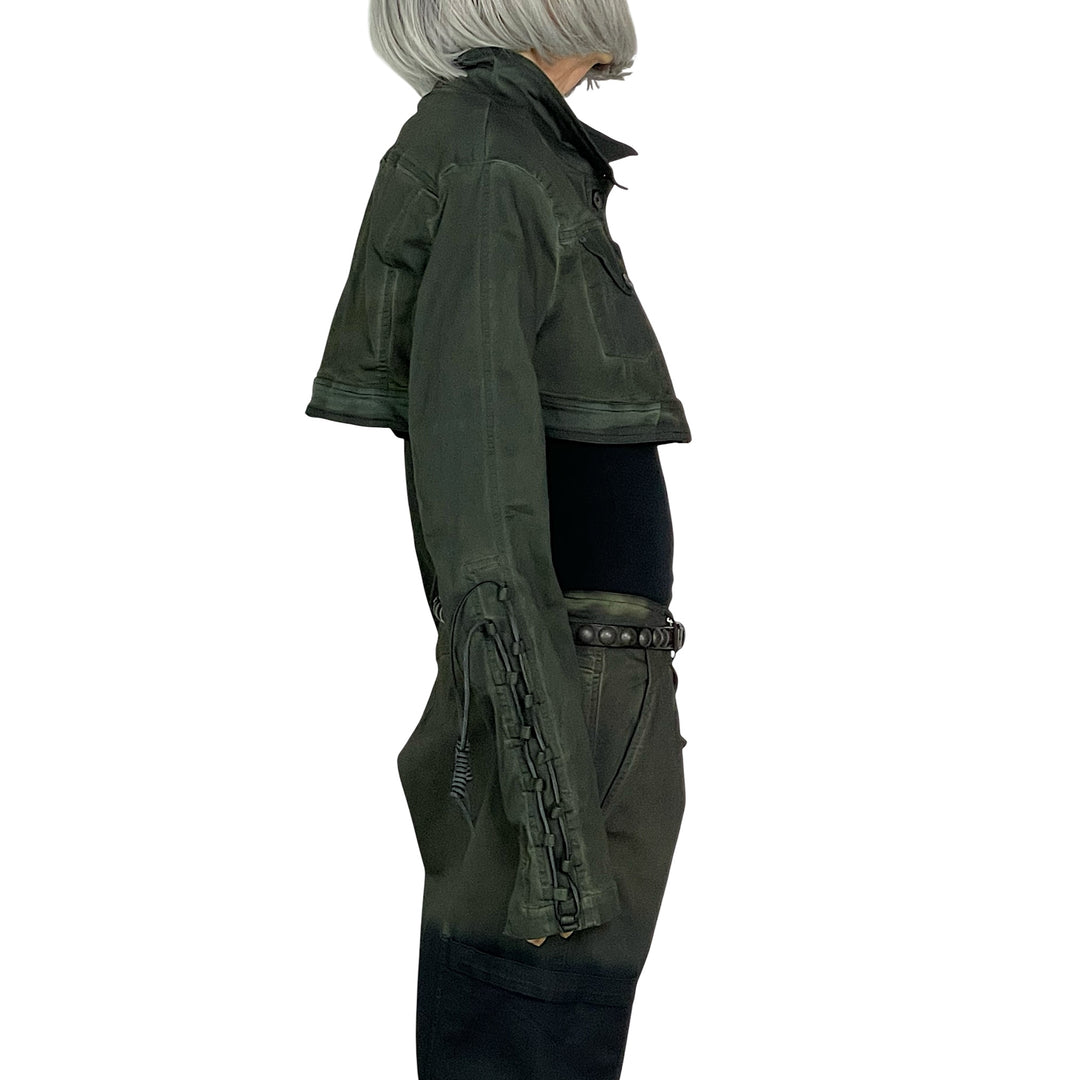 OVERDYED CROP JACKET