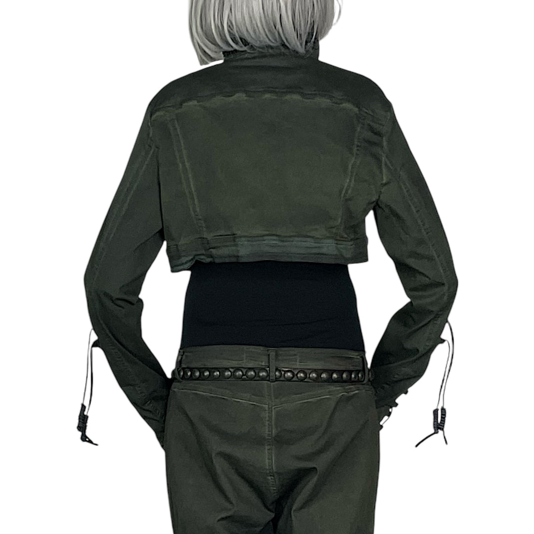OVERDYED CROP JACKET