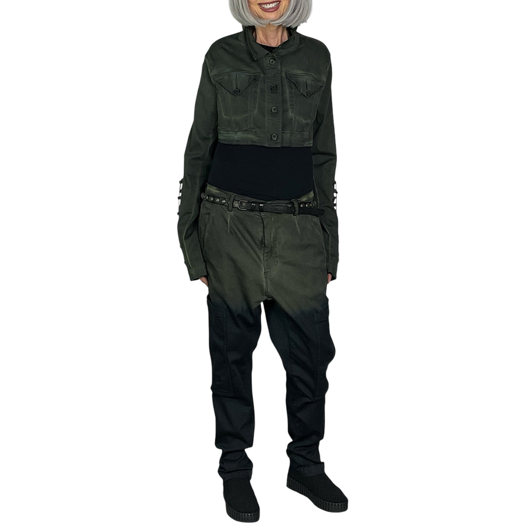 OVERDYED CROP JACKET