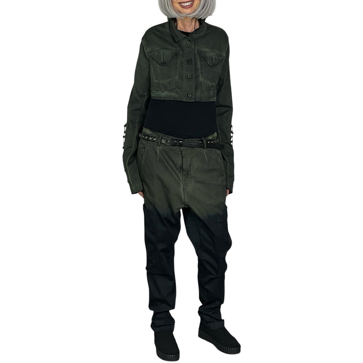OVERDYED CROP JACKET