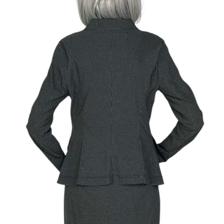 CHECK PRINT SHAPED JACKET