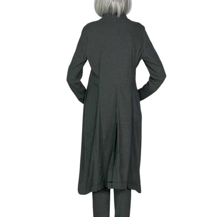 CHECK PRINT SHAPED LONG COAT