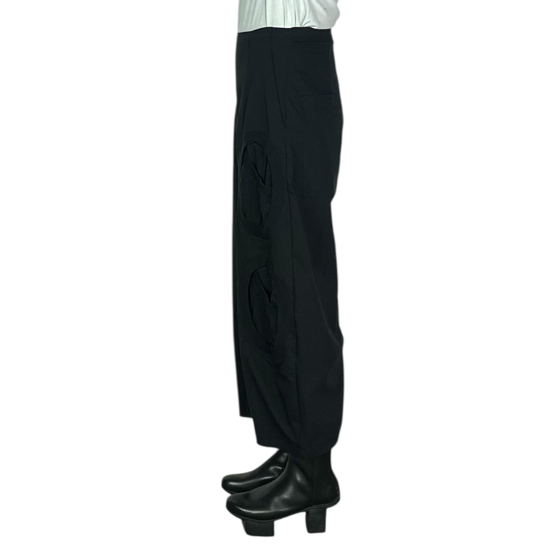 CIRCLE POCKET CURVED LEG PANT