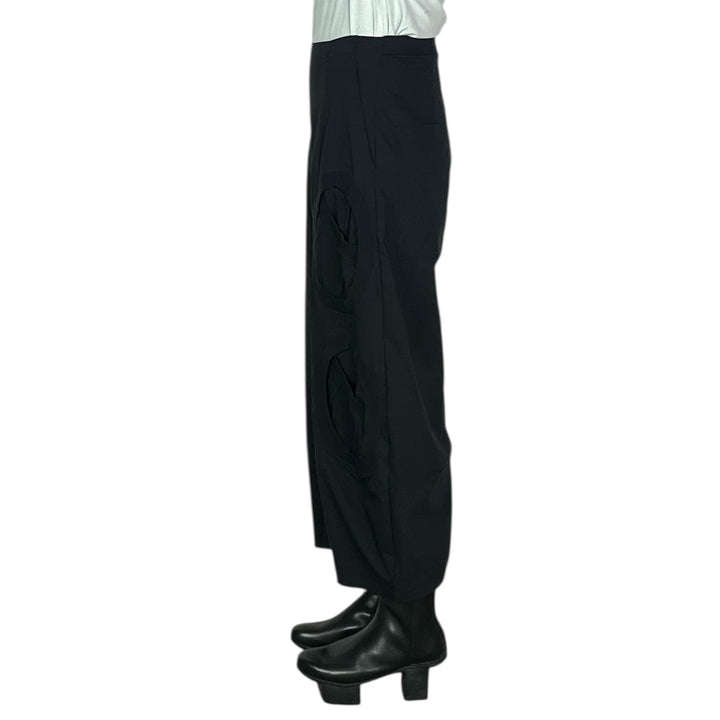 CIRCLE POCKET CURVED LEG PANT