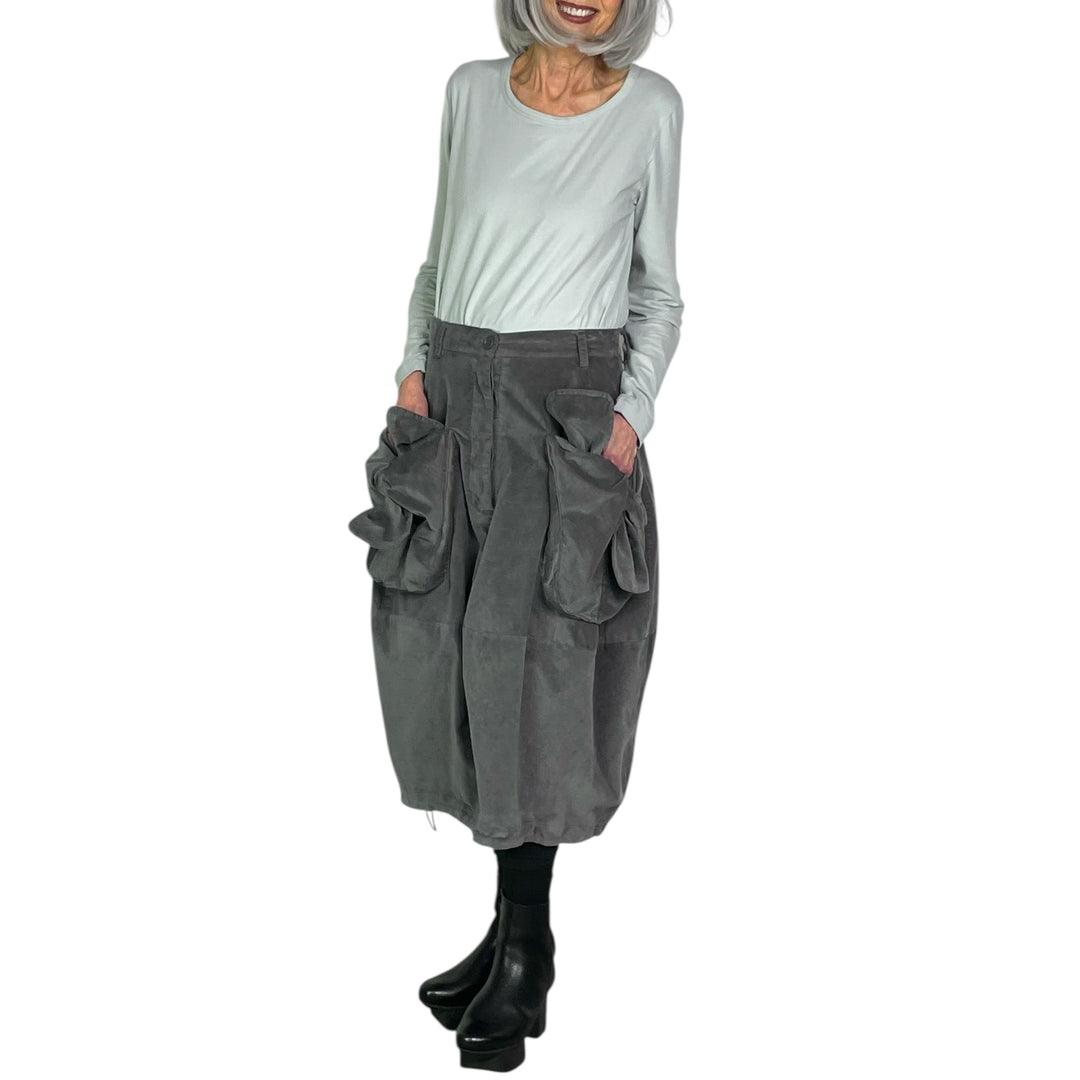 TIE POCKETS SKIRT