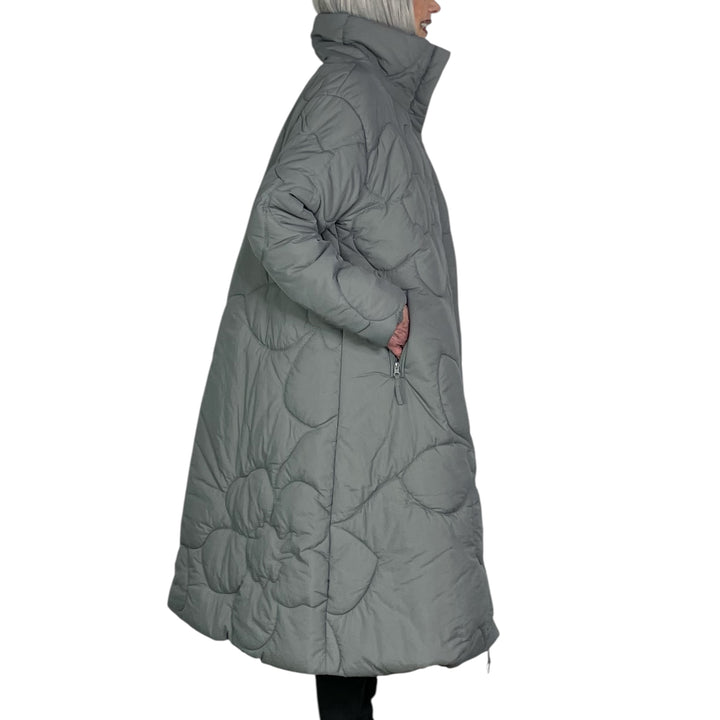 QUILTED PUFFER LONG COAT