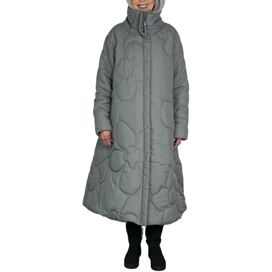 QUILTED PUFFER LONG COAT