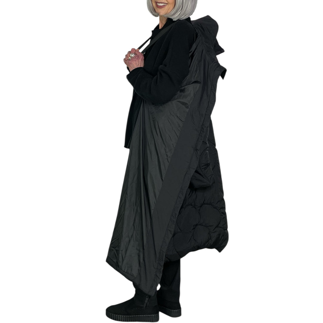 QUILTED PUFFER LONG COAT