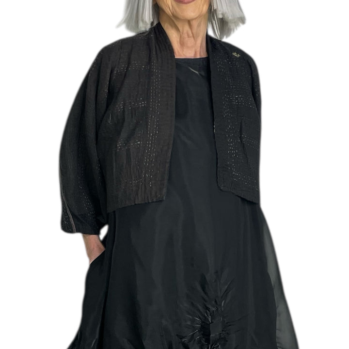 SW PATCH PUFF SLEEVE SHRUG