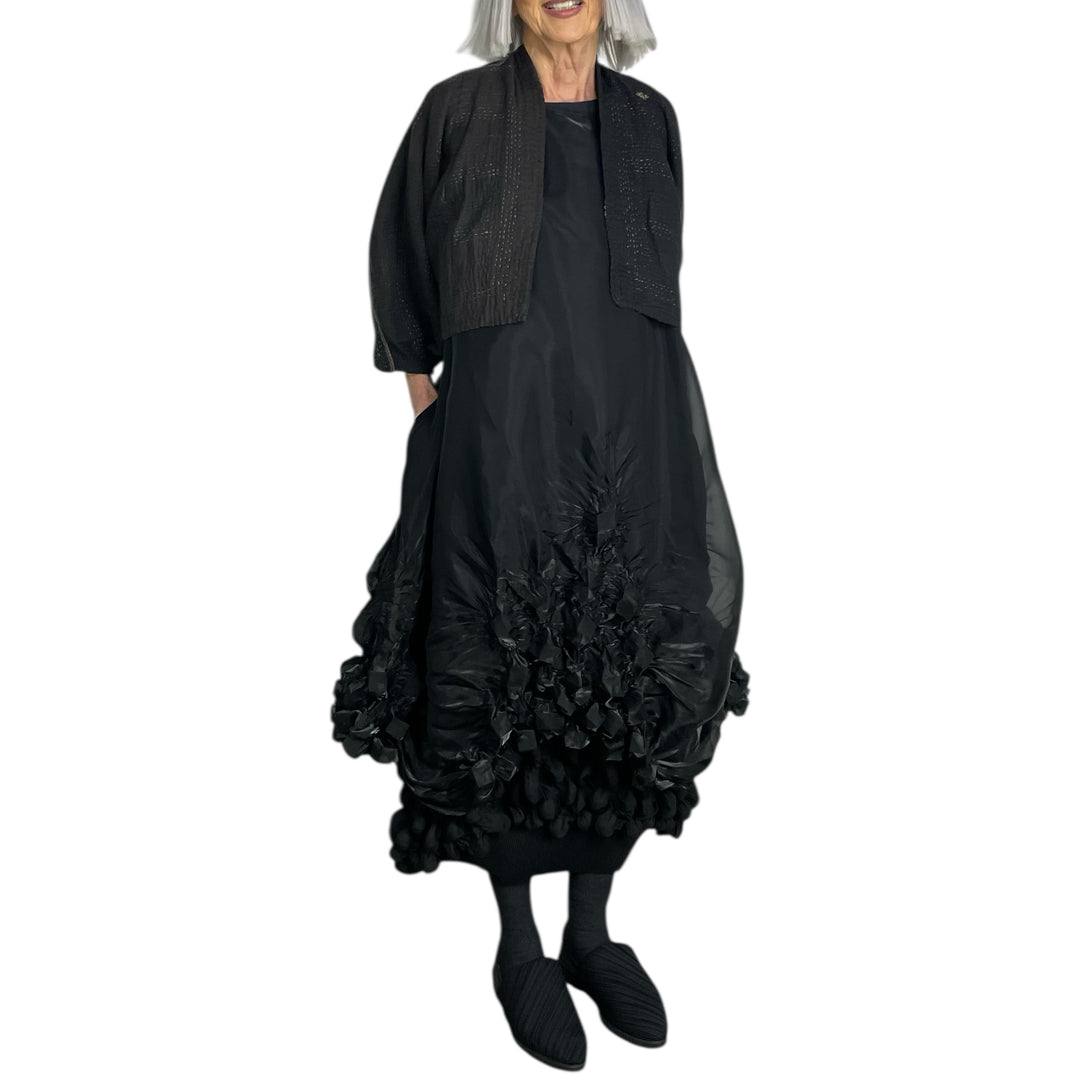 SW PATCH PUFF SLEEVE SHRUG