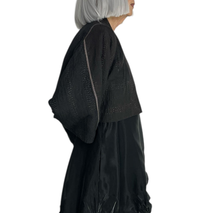 SW PATCH PUFF SLEEVE SHRUG