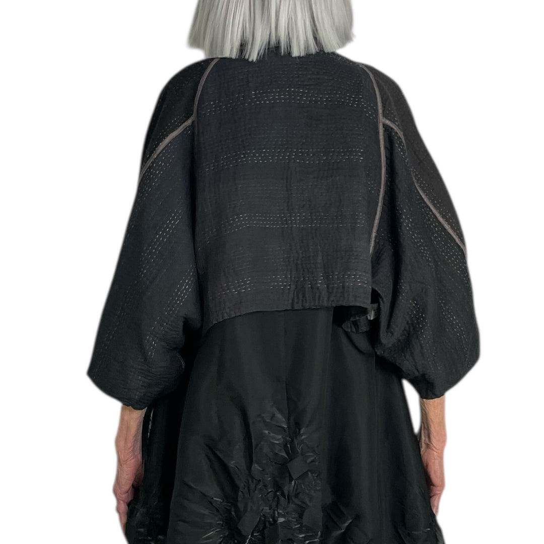 SW PATCH PUFF SLEEVE SHRUG