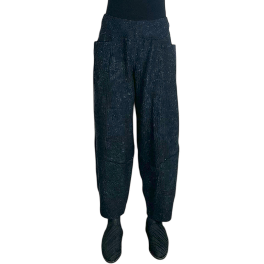 DENIM SUN-DYE PANELED LANTERN PANT
