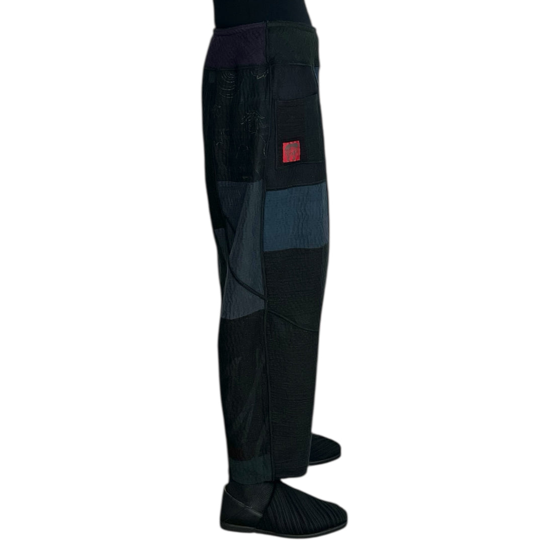 DENIM SUN-DYE PANELED LANTERN PANT