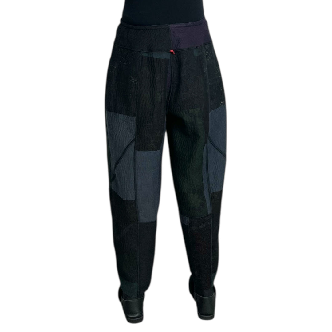 DENIM SUN-DYE PANELED LANTERN PANT