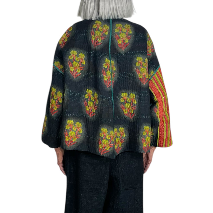 VINTAGE COTTON STAND COLLAR JACKET