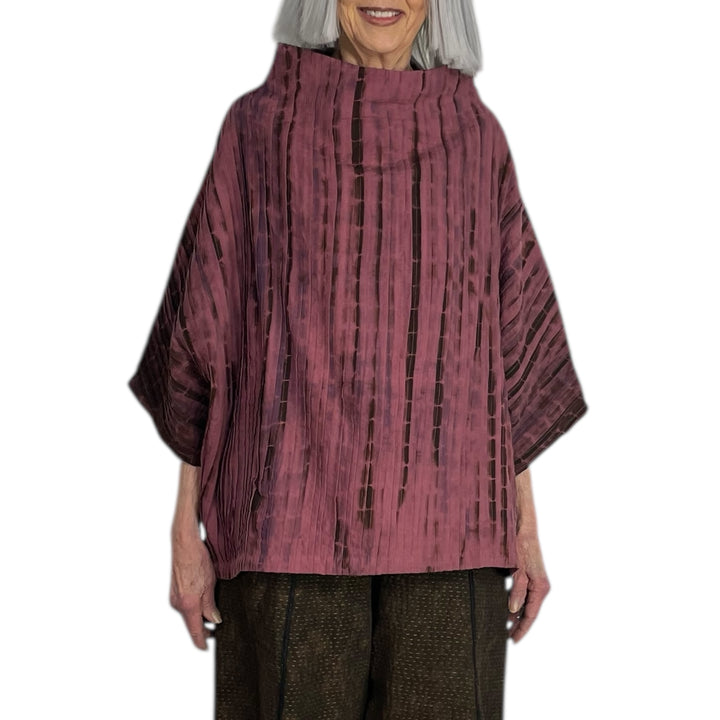 MONE RIPPLE TUCK PONCHO VEST