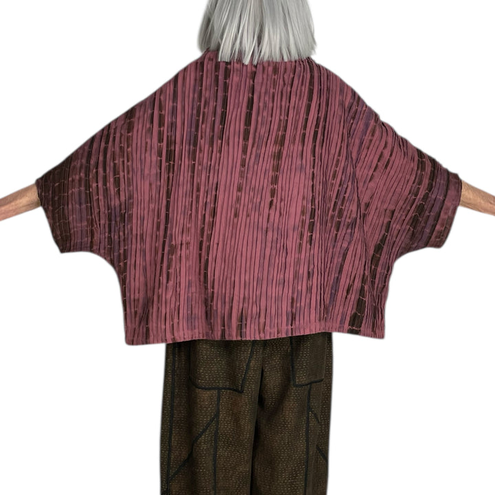 MONE RIPPLE TUCK PONCHO VEST