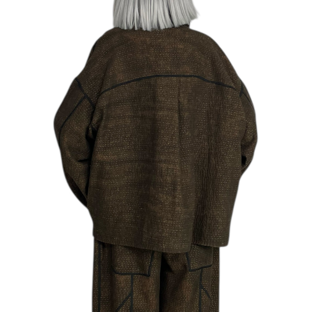 DENIM SUN-DYE CROPPED SHIRT JACKET