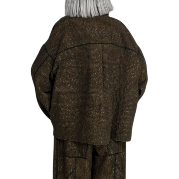 DENIM SUN-DYE CROPPED SHIRT JACKET