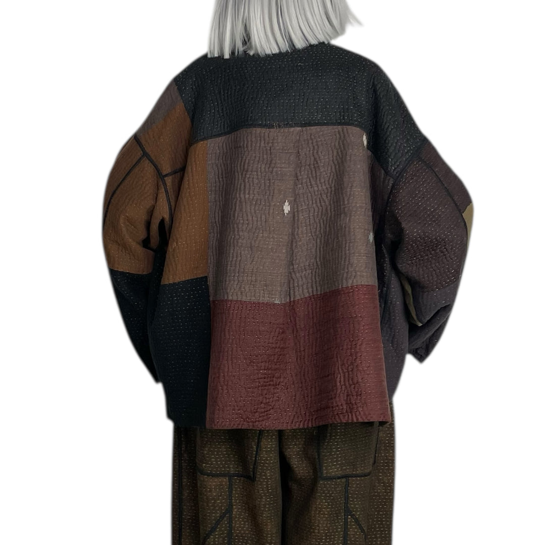 DENIM SUN-DYE CROPPED SHIRT JACKET