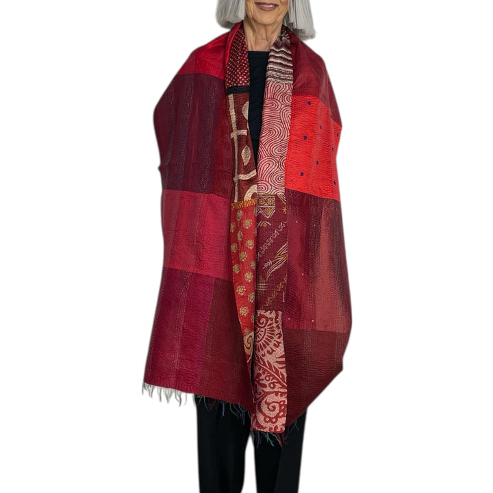 VINTAGE SILK PATCH SCARF STANDARD