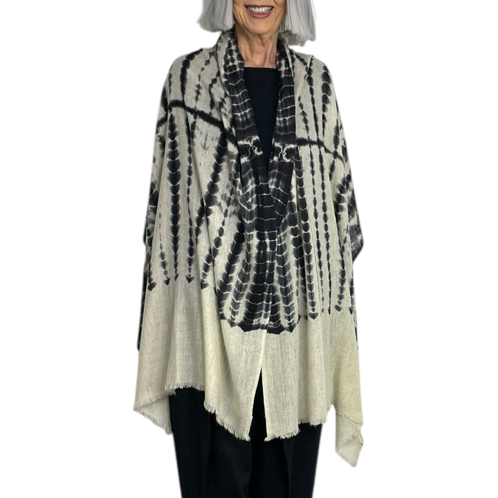 ARASHI TIE DYE MERINO STOLE