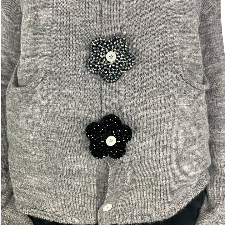 COUTURE FLOWER BUTTON PATCH