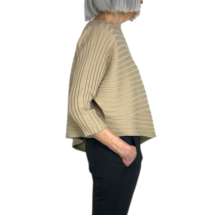 COTTON CASHMERE KNIT TOP